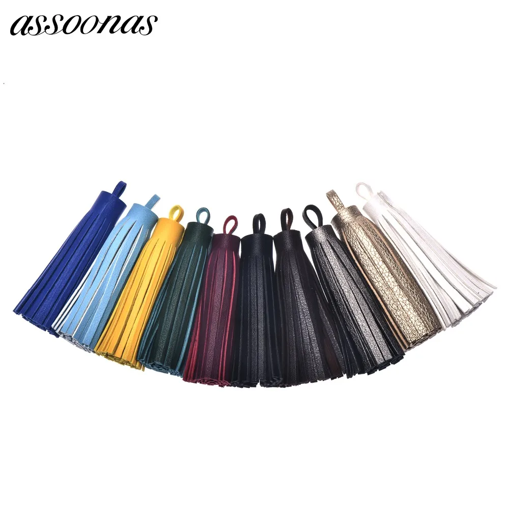 assoonas L26/jewelry findings/jewelry accessories/accessory parts/Leather tassel/PU/jewelry supplies/tassels for jewelry diy | Украшения и