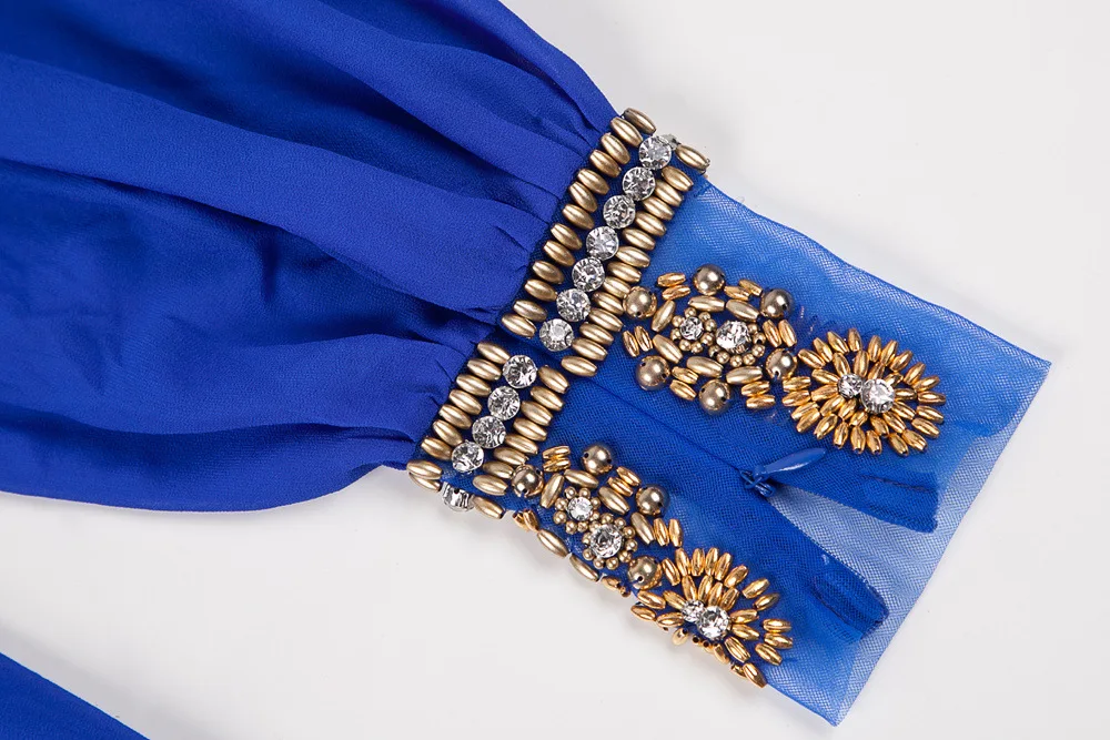 S-XXL High Quality 2019 New Fashion Complex Hand Beading Loose Simple Gorgeous Long Dress Party | Женская одежда