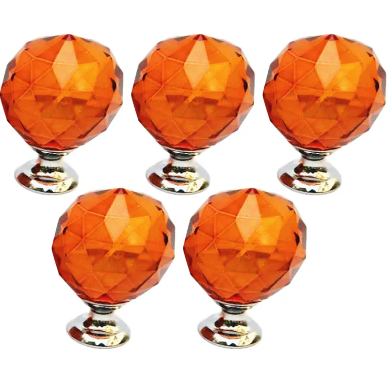 30 40 мм Алмазная форма дизайн Хрустальные стеклянные ручки шкаф выдвижной ящик