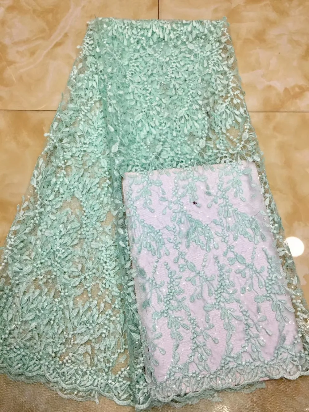 

Best Selling Net Lace African Lace Fabric colour Nigerian French Fabric 2019 High Quality Nigeria Tulle Lace