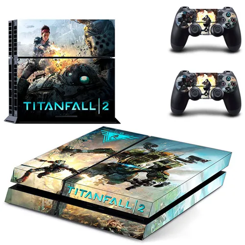 Игра Titanfall 2 наклейка для PS4 виниловая наклейка, стикер для консоли Playstation 4 и 2 контроллера наклейка для PS4 наклейка - Цвет: GYTM0474