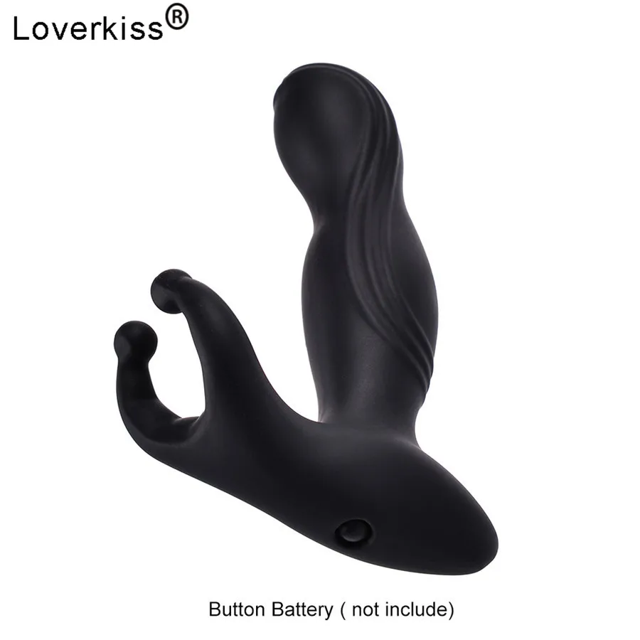 Силиконовая Анальная пробка Loverkiss с 10 вибрациями Анальный вибратор анус