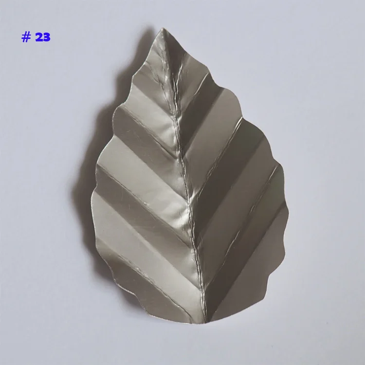 No 23 Искусственные цветы оставьте Fleurs Artificielles фон матч листья гигантские бумажные листья Свадебная вечеринка Декор Baby Shower детская - Цвет: No 23