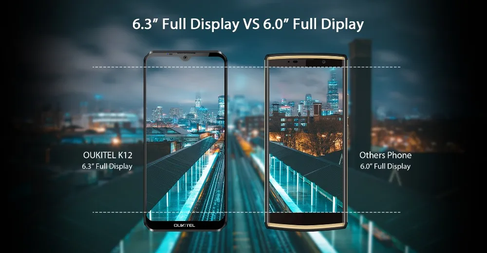 OUKITEL K12 5V 6A Смартфон Android 9,0 мобильный телефон 6,3 ''19,5: 9 MTK6765 6G Оперативная память 64G Встроенная память NFC 10000 мАч Quick Charge, определение отпечатка пальца