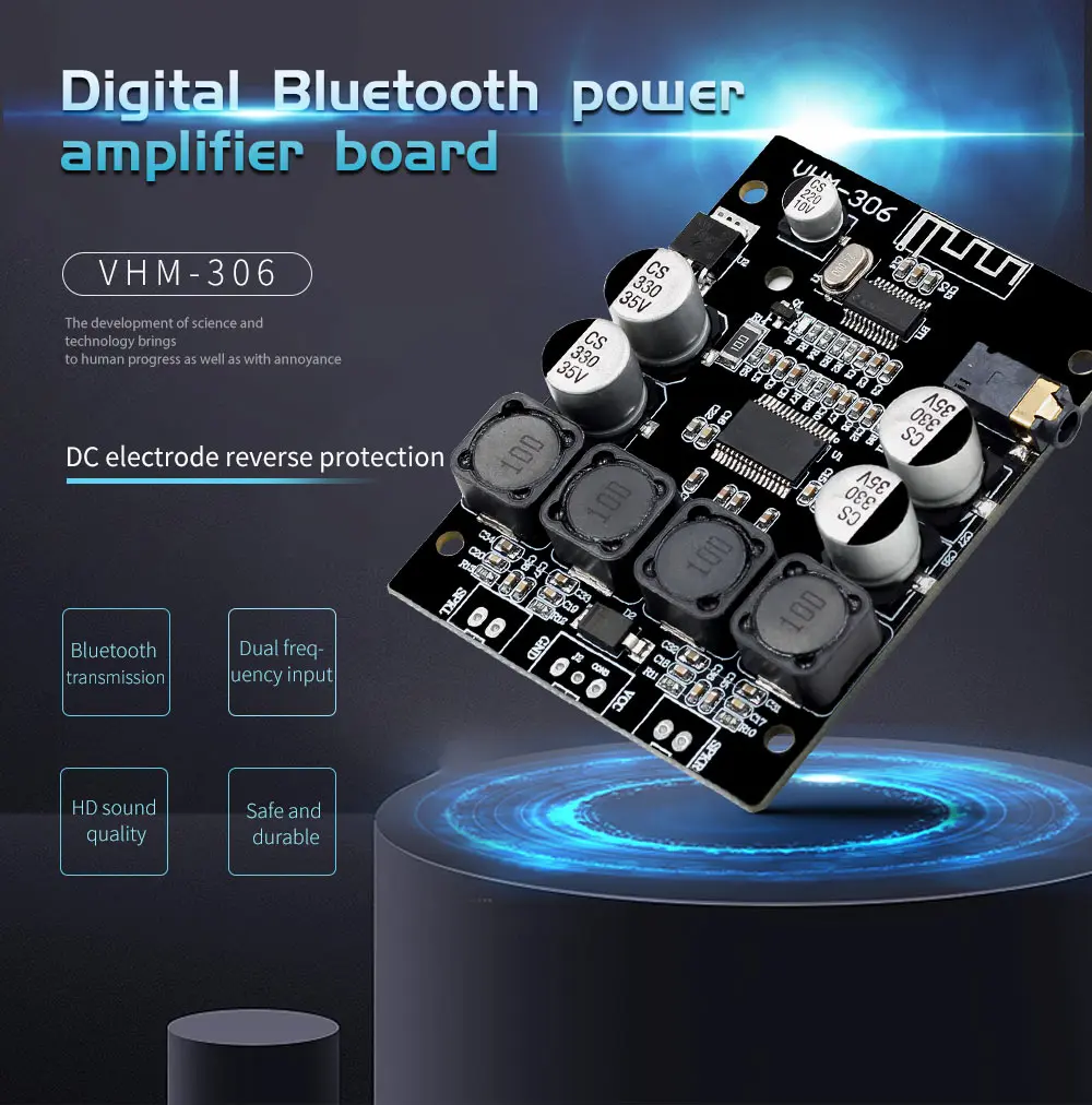 Bluetooth 4,2 TPA3118 2x30 Вт 8-26 в DC стерео аудио Bluetooth цифровой усилитель мощности плата для усилителей