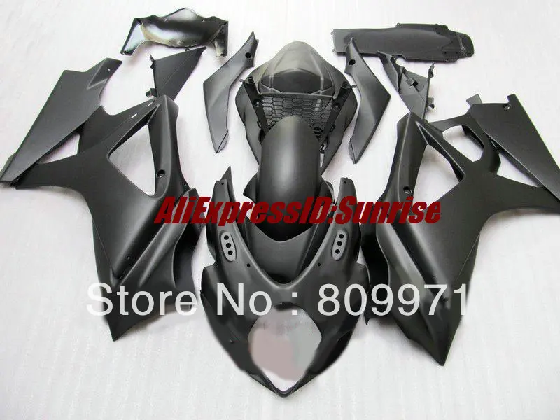 Полностью матовый черный обтекатель S672 для SUZUKI GSXR1000 2007 2008 GSX R1000 07 08 K7 2008|gsxr1000 k7|suzuki