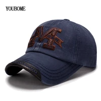 youbome fashion brand men baseball cap hats for men women snapback caps vintage embroidery casquette bone cotton male dad caps
