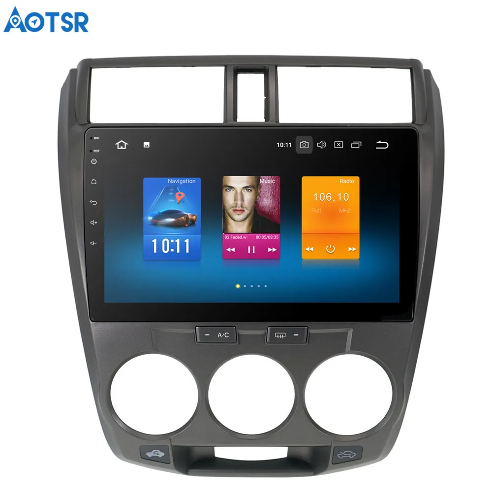 

Aotsr Android 8.0 GPS Navigation Car DVD Player for Honda city 2008-2014 10.2" IPS Touch Screen Auto Stereo Support GPS WIFI RDS