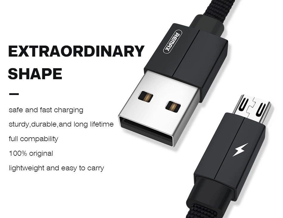 Remax 1 м 2 м микро USB кабель 2.1A быстрое зарядное устройство для samsung Xiaomi huawei мобильный телефон тканевый Плетеный USB кабель Android зарядка