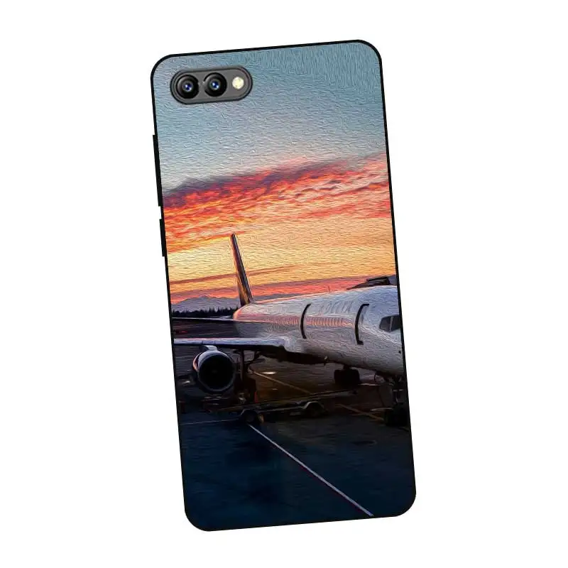 Черный силиконовый чехол N396 Sky Landscape для huawei Honor 8C 8X9 10 20i V10 V20 Note10 Max Lite Magic2 |