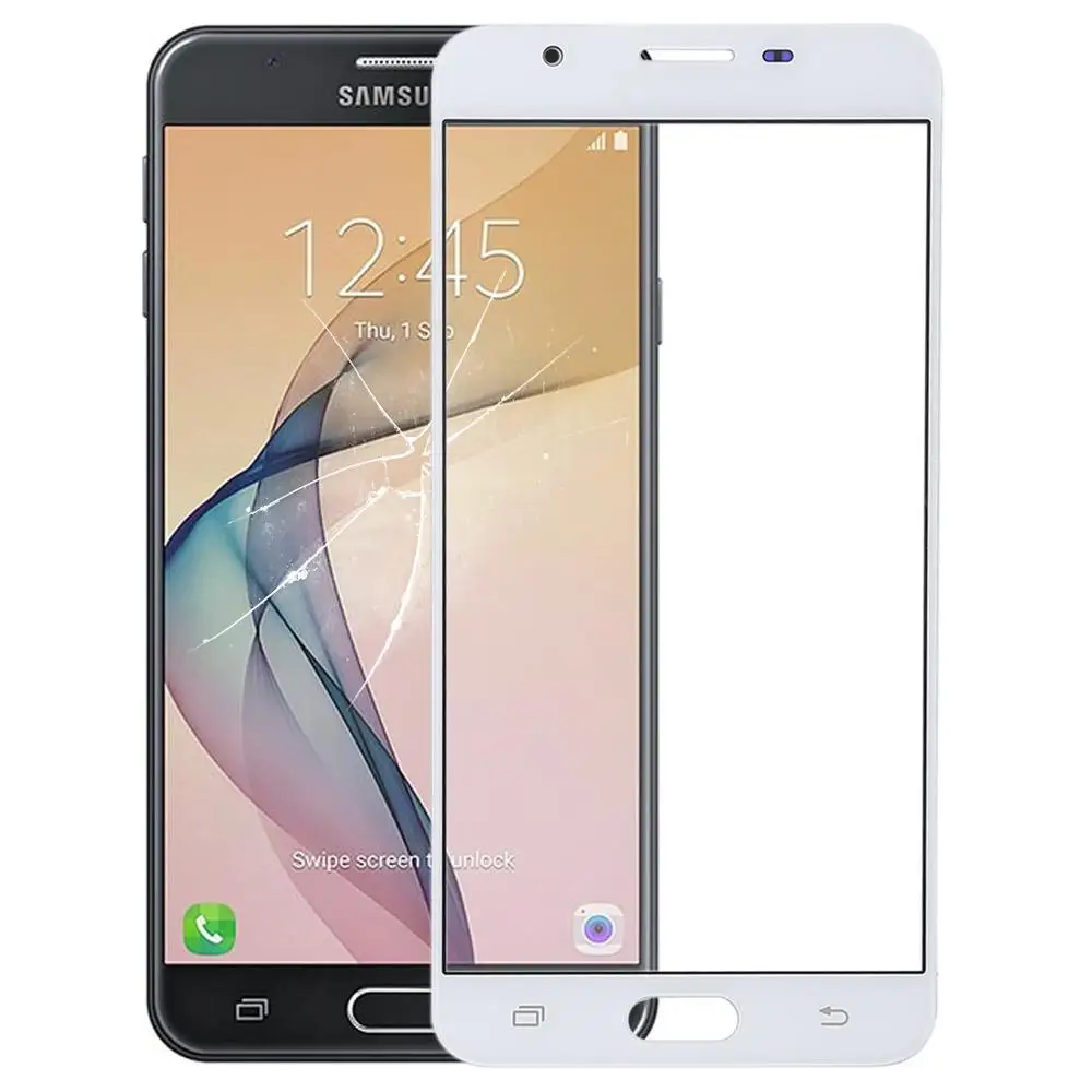 Сенсорный ЖК-экран переднее внешнее стекло Замена объектива для Samsung Galaxy J7 Prime ON7