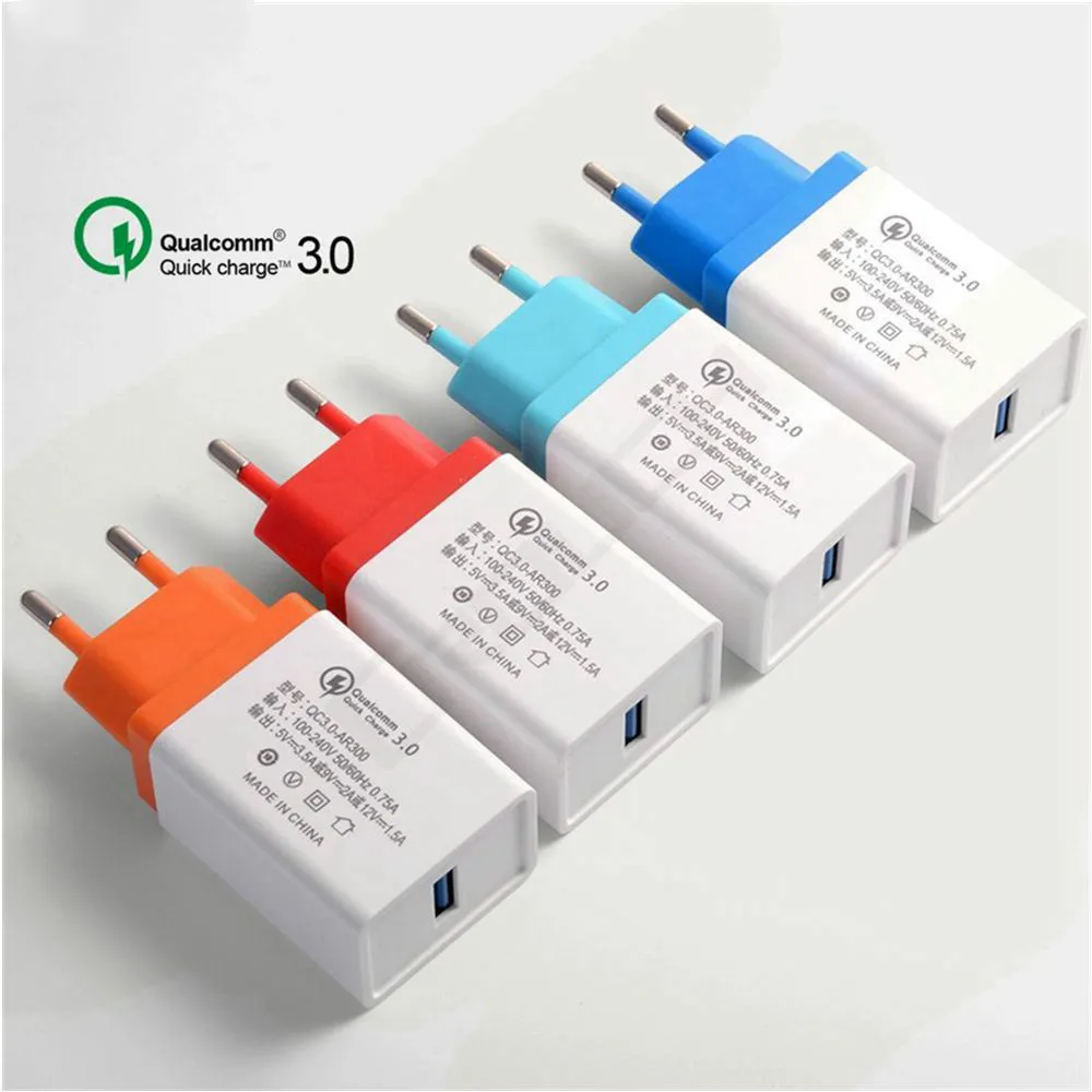 Быстрая зарядка 3 0 USB зарядное устройство для телефона Быстрый дорожный настенный адаптер iphone X 8 7 samsung Xiaomi