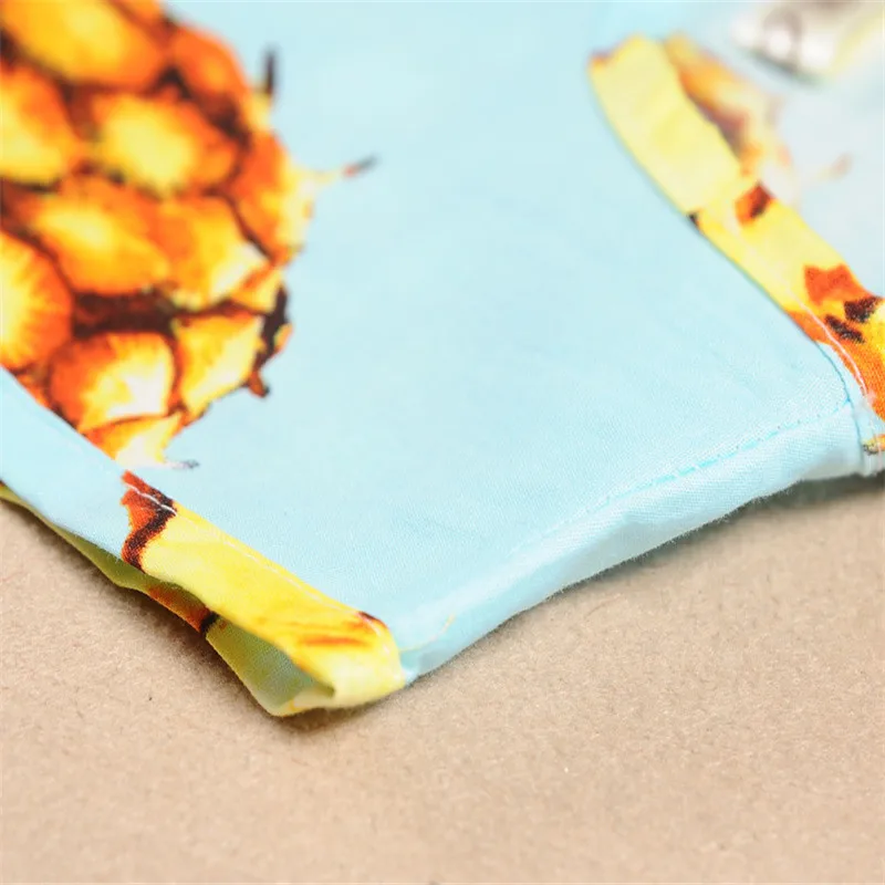 Летнее платье принцессы для девочек с рисунком вишни и лимона детское без