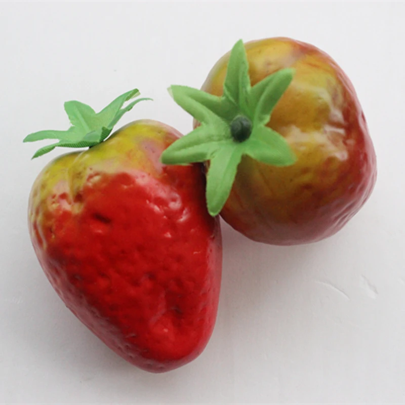 100 шт. мини муляжи фруктов пены клубника поддельные моделирование фрукты