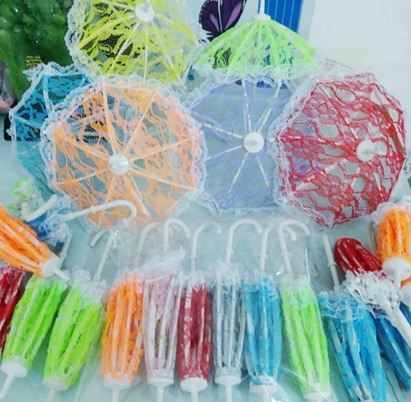 Кружевной зонт для красивой куклы 10 шт./лот декоративные аксессуары 11 '✰ см