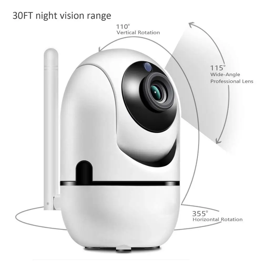 Детский монитор Wi Fi камера безопасности 1080P FHD ip беспроводная домашняя с ночным