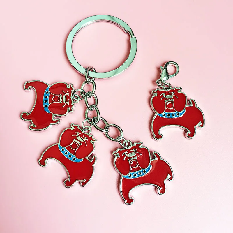 Американский хулигана кольцо для ключей собаки брелок на сумку ключи от машины