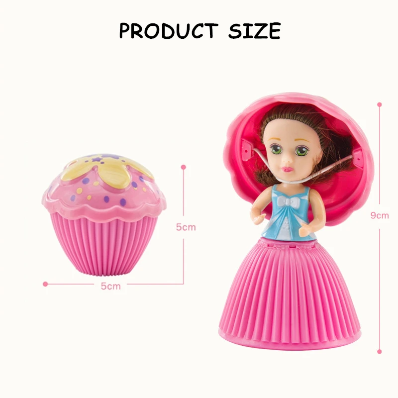 

New Style Cupcake Dolls 9cm Cupcake Surprise Doll Toys For Children Birthday Gift Mini Cup Cake Doll