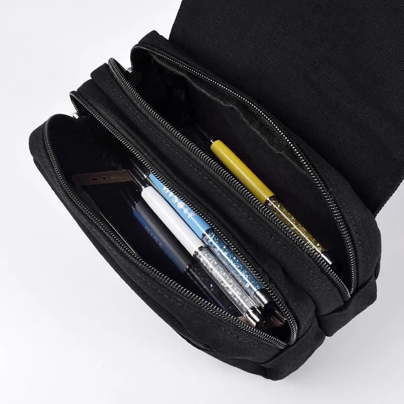 Новый Kpop BTS Bangtan мальчики канцелярский пенал сумка Pencilcase молния двухслойный рулон