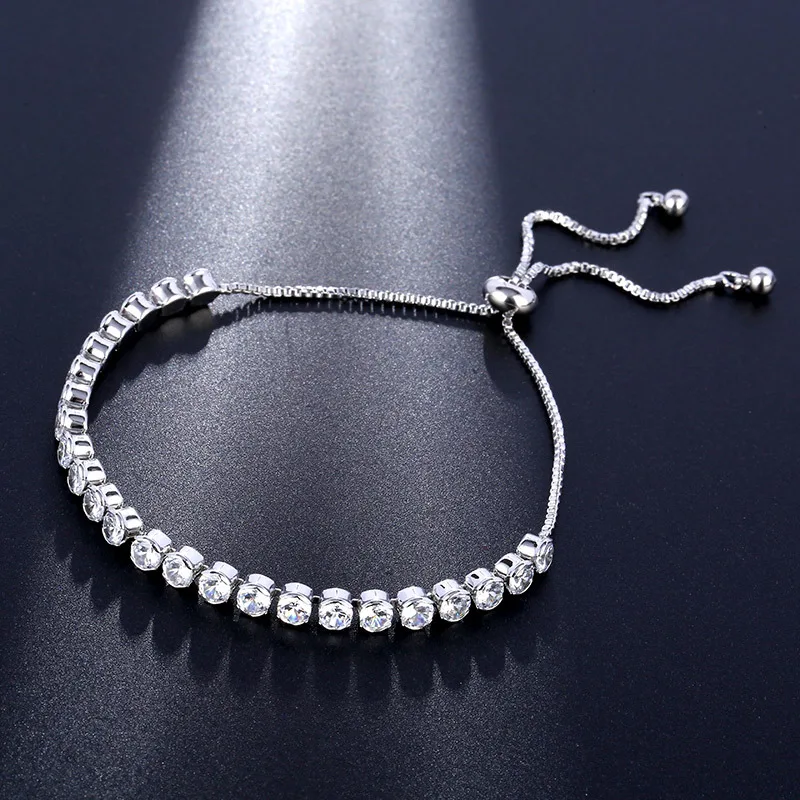 

2020 wholesale Red leather rope magnet self-priming bracelet bracelet Crystal from Swarovskis Fine Jewelry Flower zircon female