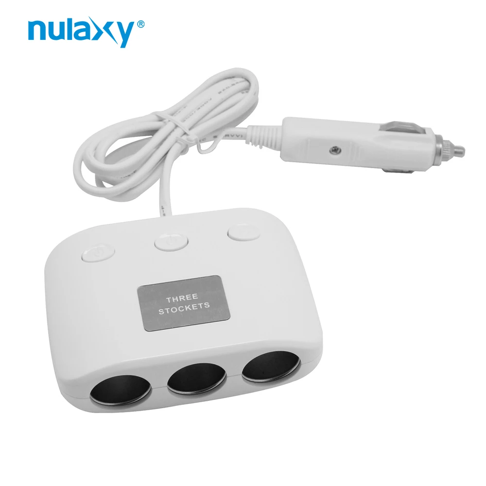 Nulaxy 3 Way Авто розетки прикуривателя автомобиля адаптер Зажигалка Splitter легче 5 В 3.1A