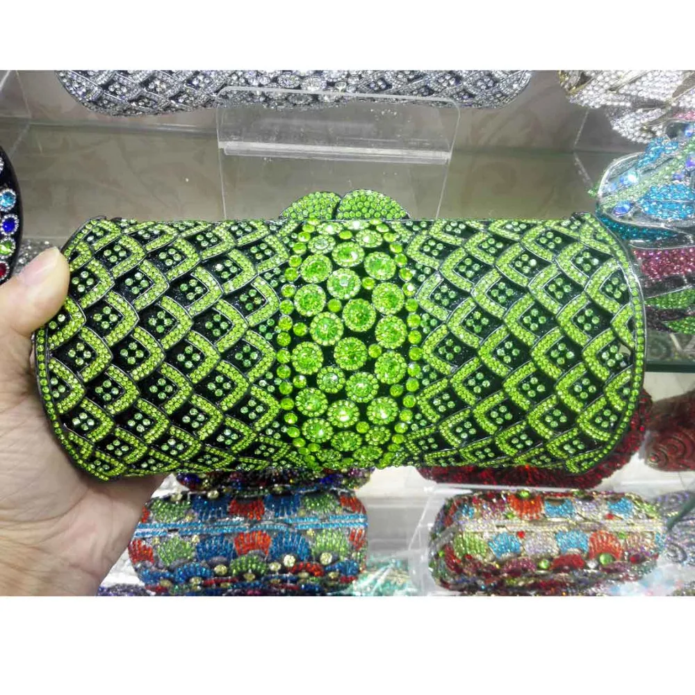 Новейшие разноцветные модная дверная ручка со стразами для торжеств Сумочка