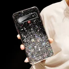 Чехол для Samsung Galaxy S10 S9 S8 Plus, прозрачный защитный чехол с блестками и зыбучим песком для samsung note 8 9
