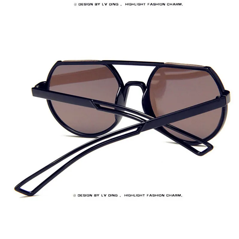 Женские Овальные Солнцезащитные очки Gafas De Sol Mujer с металлическими отражающими