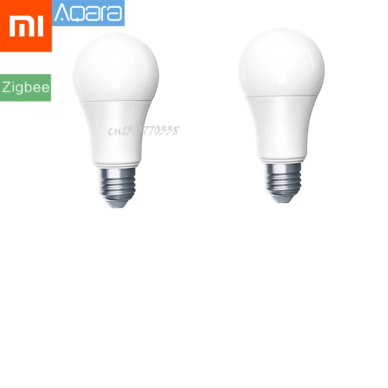 2Pcs 4 шт. Оригинальная лампа Xiao mi jia Aqara Zigbee версия умная светодиодная лампочка с дистанционным управлением для mi Home APP Homekit Gateway - Цвет: 2Pcs