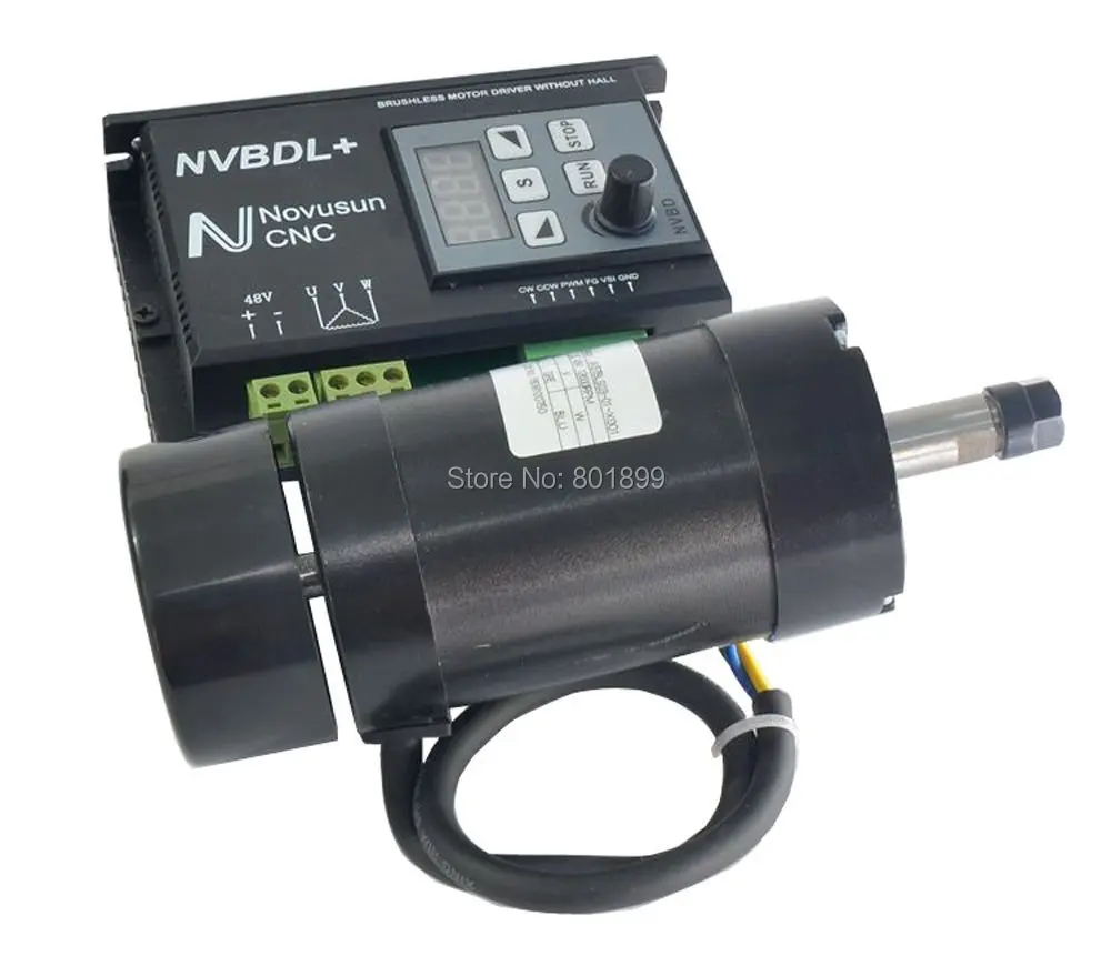 CNC 24-60 В 400 Вт dc безщеточный шпиндель водитель мотора комплект nvbdl + ЖК-панель нет