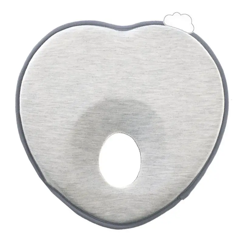 pillow-gray OLOEY детская подушка для новорожденного младенца матрас дышащий детский коврик для позиционирования сна предотвращающий плоскую форму головы анти-ролл подушки 0-12 м - Цвет: pillow-gray