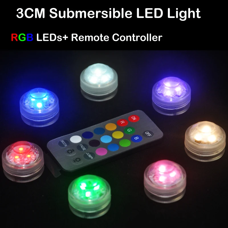 

12pcs/lot RGB Colorful LED waterproof reusable Submersible Wedding Vase Plum Blossom Shape Tea Light Lamp with Remote Control