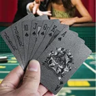 Черный покер карты палуба пластиковые игральные карты Speelkaarten пластиковые карты; Настольные игры