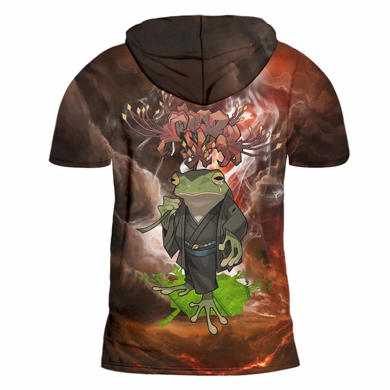 OGKB мужская толстовка с капюшоном цифровая печать сублимация 3D лягушка и жаба