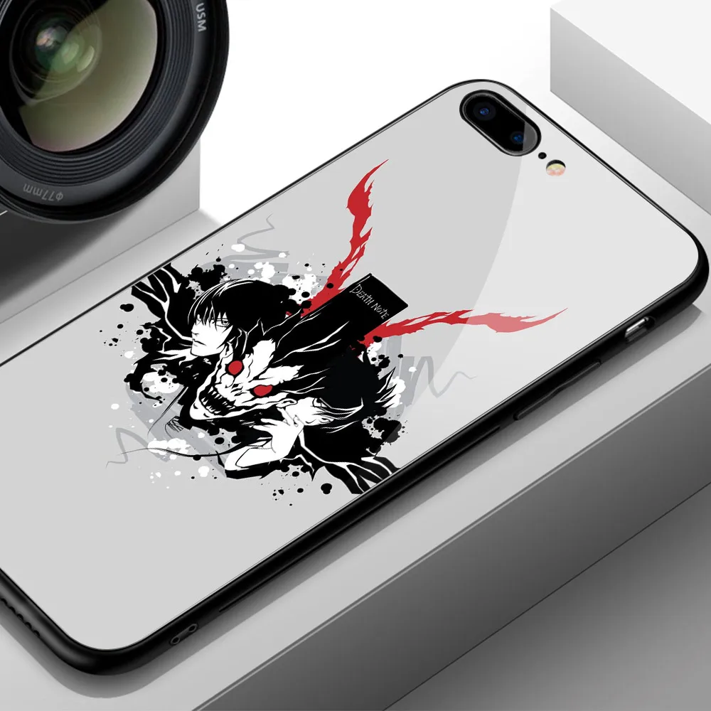 FinderCase для iphone XS Max чехол Death Note стекло жесткая задняя крышка iPhone 6 plus 6s 8 7 X XR MAX 11 pro