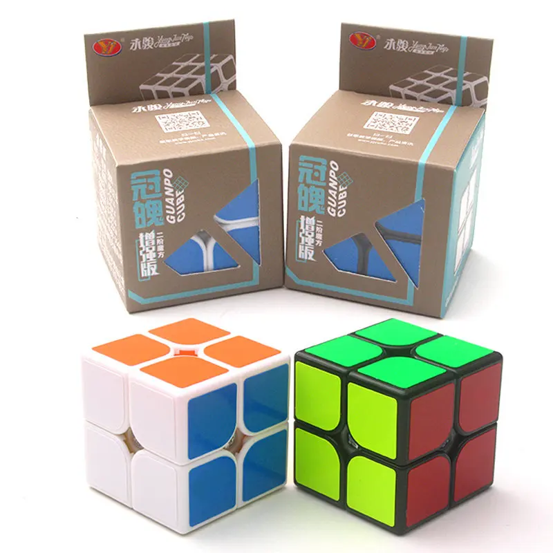 YJ 2x2 волшебный куб 2x2x2 2 слоя скоростной Куб Профессиональная игрушка головоломка