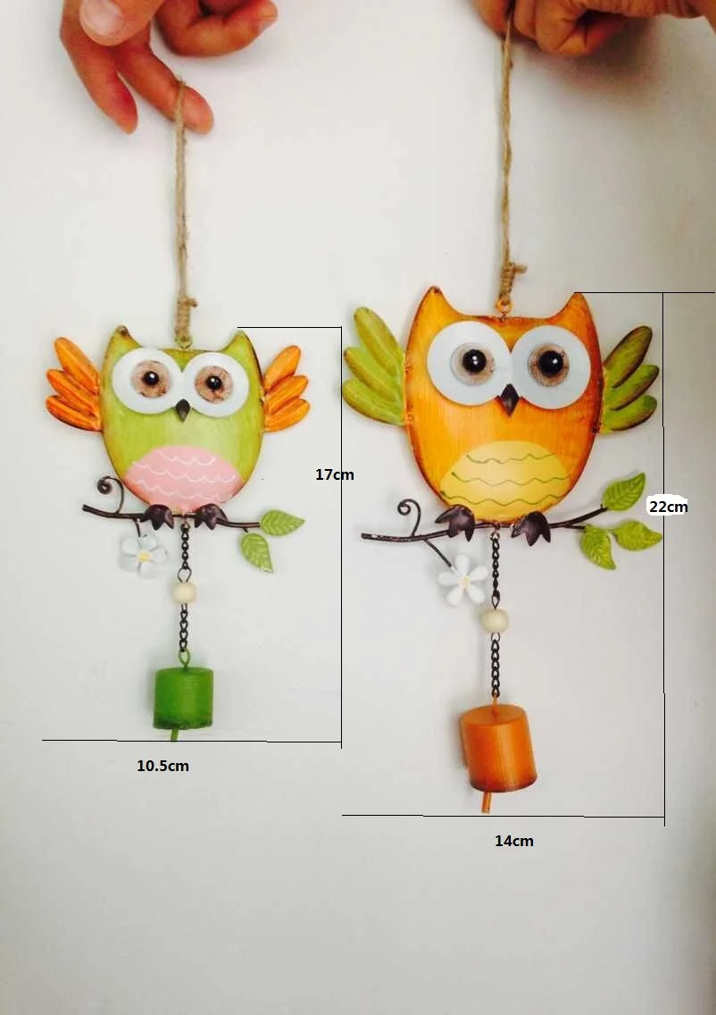 1 комплект скандинавский кованый кулон в виде совы украшенный колокольчиками