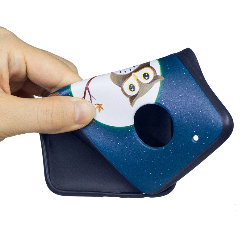 Модные мягкие силиконовые чехлы из ТПУ с 3D рисунком для Motorola MOTO G5 Plus милый чехол