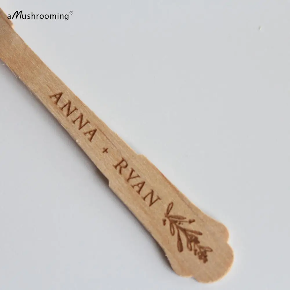 100 персонализированные классические ложки для вечеринки пользовательское имя