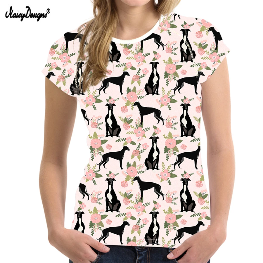 Женская футболка с забавным принтом в виде собак серого цвета женская модная