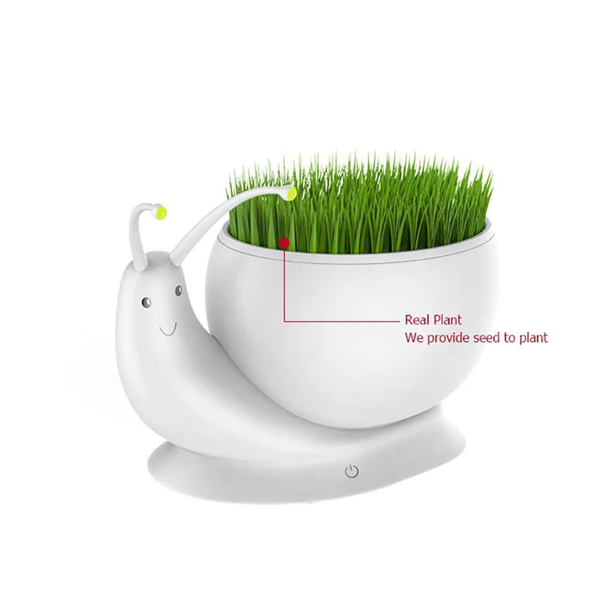 Cartoon Touch Sensor Snail LED Night Light Energy Saving USB Rechargeable Table Lamp Dimmable For Kids Children Decoration | Лампы и