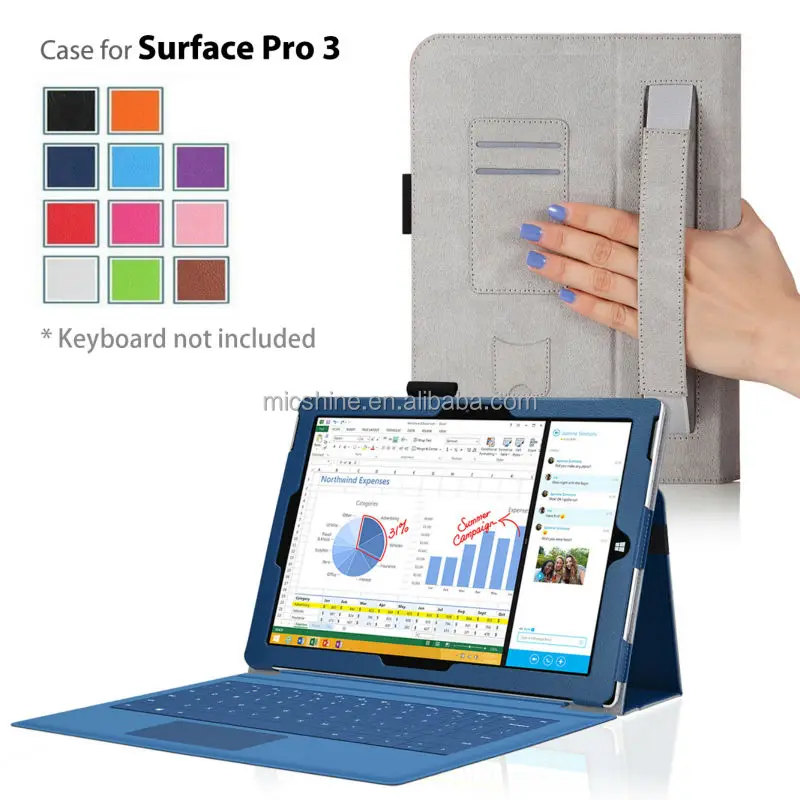 Чехол gligle для Surface Pro 3 кожаный чехол подставка Microsoft pro tablet 12 &quot+ стилус + экранная