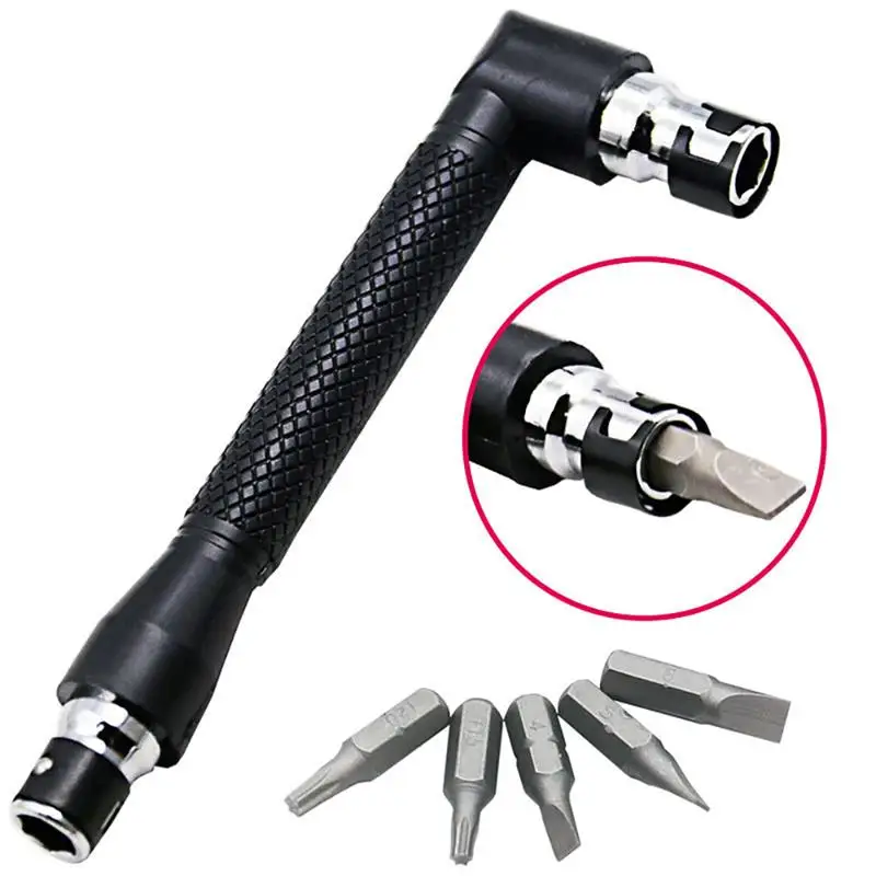

6.35mm L Shape Double Head Tube Wrench Hexagon Wrench Suitable for Screwdriver Tips Routine Utility Tool Wrench Set Ratchets