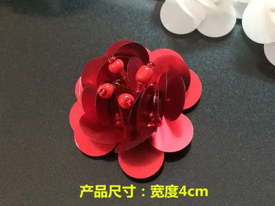 Новинка ручной работы бисером 3D Блестки цветок патч наклейки Одежда DIY декоративная заплатка наклейки аксессуары - Цвет: No.29