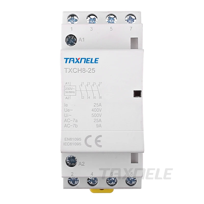 4P 16A 25A 2NC2NO 4NO 4NC 220 V/230 V 50/60HZ Din rail бытовой ac Контактор В соответствии с стандартом