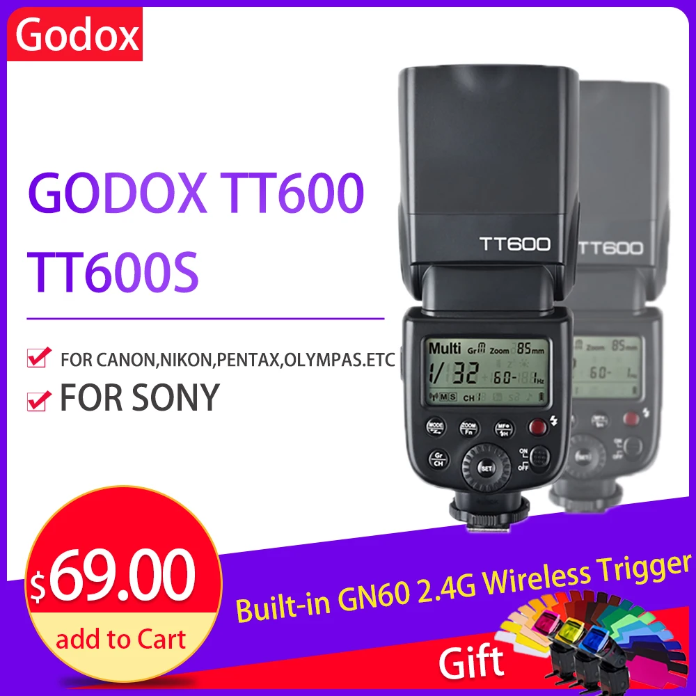 Светильник для фотовспышки Godox TT600 Вспышка Speedlite светильник Fujifilm X t20 X100f Xt2 t2 Fuji
