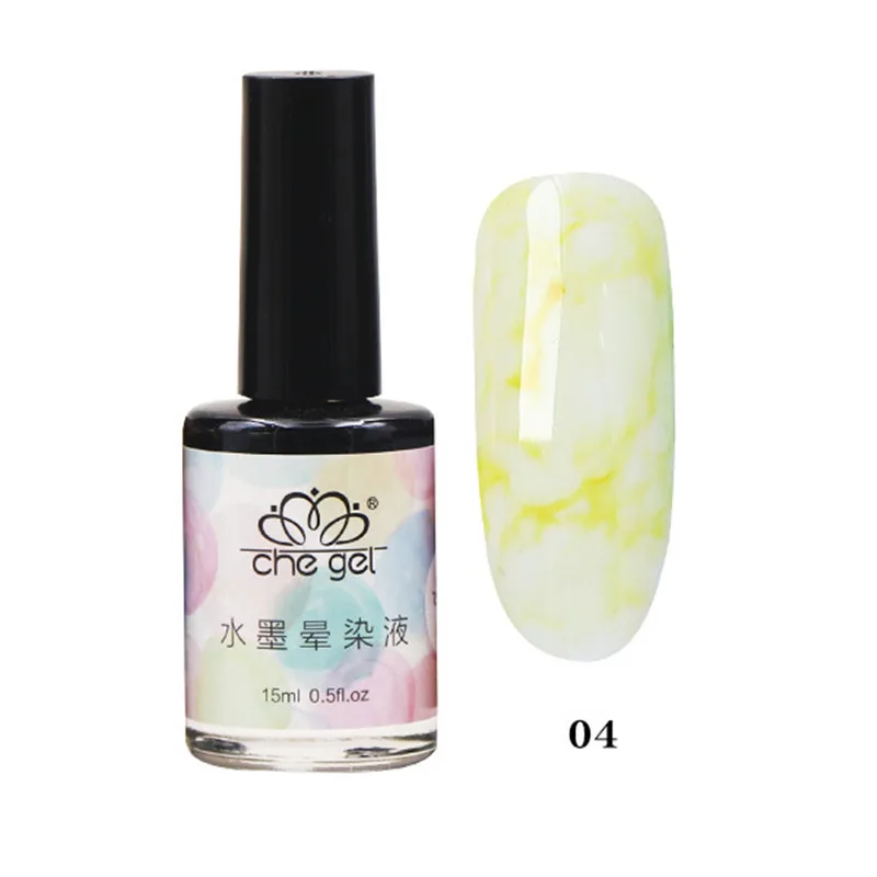 Sale Watercolor Ink High Quality Water Dyeing Gradient 15ML Nail Art Japanese Nails Gel Nail Polish 1PC Marble Pattern