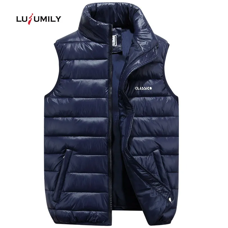 Lusumily зимний женский жилет куртка размера плюс 4XL 5XL 6XL Термальность для женщин