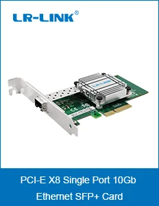 LR-LINK 9812AF-2SFP+ Двухпортовая 10 гигабитная сетевая карта ethernet PCI Express волоконно-оптический серверный адаптер nic Broadcom BCM57810S