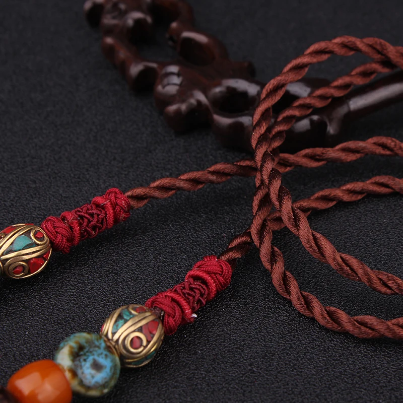 Мода этническое уклонение ожерелье винтажные камни ювелирные изделия бодхи канариштый камень новое ручной работы Непал.